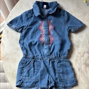 Denim Romper